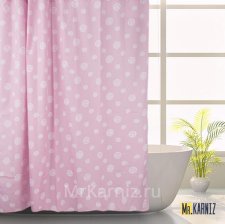 Штора для ванной Candy розовая