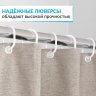 Штора для ванной LEN 180х200 см коричневая фото 3